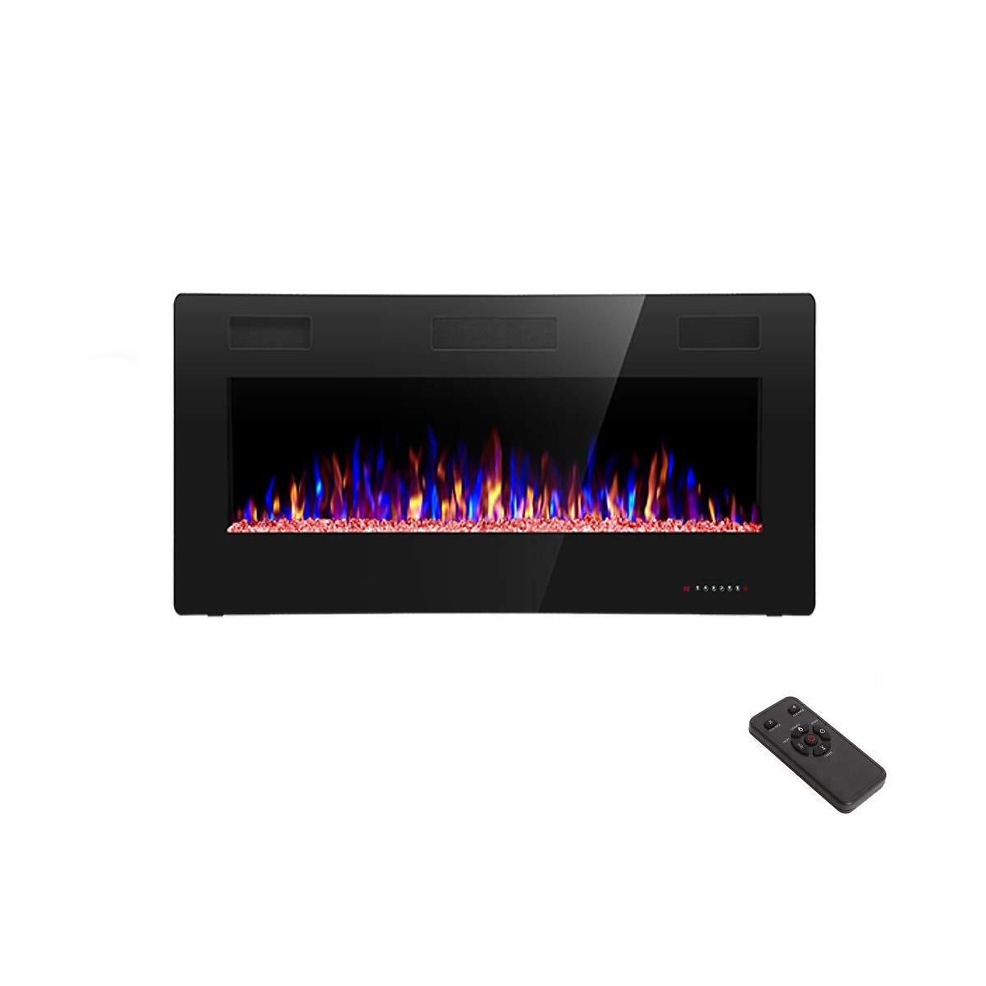 Edendirect Wall-Mounted Electric Fireplace — 36in., Low Noise, Remote Control, Timer, Touch Screen, Model# NTE836C3